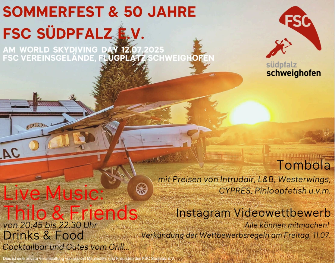 Sommerfest & 50 Jahre FSC Südpfalz